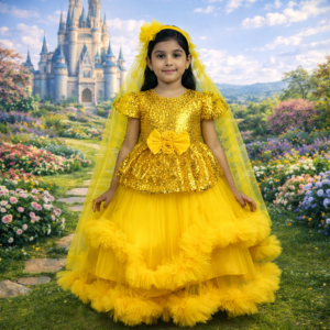 Party Princess Frock Yellow